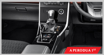 Alza High Console With Soft Pad Armrest | The All-New Perodua Alza - 7 Seater MPV