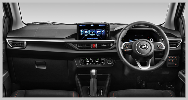 Axia Monotone Instrument Panel with Silver Finishing | Perodua Axia - Compact Car